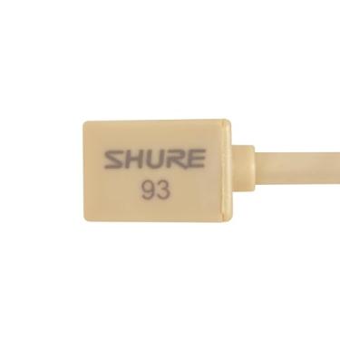 Imagem de Shure WL93T Microfone condensador omnidirecional Lavalier subminiatura, bronze com conector TA4F/TQG para uso com sistemas sem fio Shure, preto