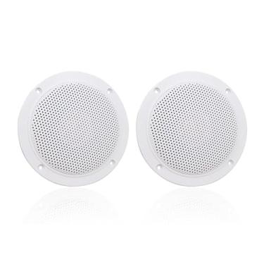 Imagem de Herdio Alto-falantes de Teto à Prova d'Água de 10 cm com Potência de 160 Watts, Design Discreto - Branco