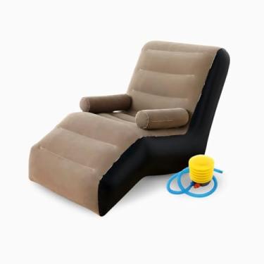 Imagem de Sofá Inflável Preguiçoso Dobrável, Portátil, Resistente, Ideal para Viagens, Camping, Piscinas, Praia, Confortável, Fácil de Usar, Leve, Compacto e Versátil
