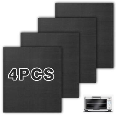 Imagem de Forros de forno Air Fryer para bov450, preto, 4 peças