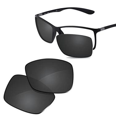 Imagem de Glintbay Lentes de óculos de sol de substituição 100% precisas para RayBan Liteforce RB4179 62 mm - preto avançado polarizado