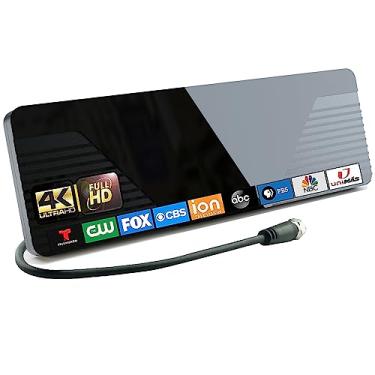 Imagem de Cyamsob Antena digital atualizada 2023 para TV com amplificador potente funciona com TVs inteligentes e mais antigas