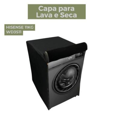Imagem de Capa para lava e seca hisense 11kg wd3s11 impermeável flex - Capas Fle