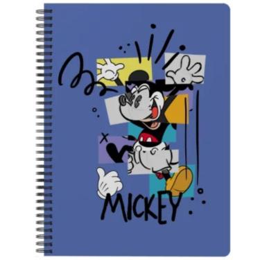 Imagem de Caderno Mickey Mouse Disney Tamanho Grande Arame 160 Folhas