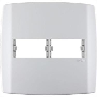 Imagem de Placa Ilumi Slim 4X4 Branca (2 Modulo Horizontal) 83060