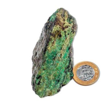 Imagem de 01 Malaquita Pedra Bruto Natural 150 a 200g 6 a 10cm Tipo B - Cristais