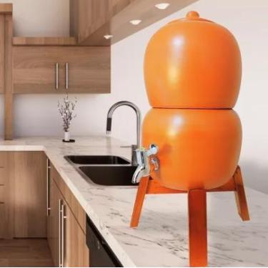 Imagem de Filtro De Barro 6,5L Bebedouro Para Agua Purificador Colmeia - Artesan