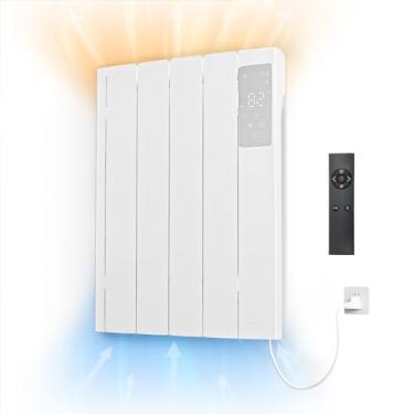 Imagem de Lueptexx Aquecedor De Convecção De 800 W - Aquecedor De Painel De Parede - Aquecedor Elétrico Para Uso Interno, Design Silencioso Sem Ventoinha, Aquecimento Com Eficiência Energética Com Controle Re