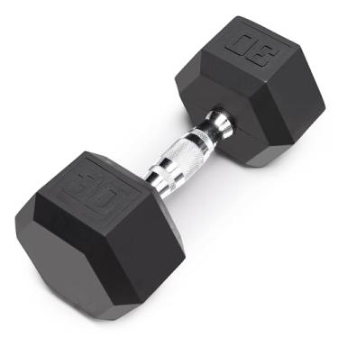 Imagem de Marcy Haltere hexagonal de borracha EcoWeight de 13,6 kg, IBRH-030 - Vendido individualmente