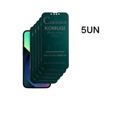 Imagem de Kit Anti Espião Com 5PÇS De Película Privacidade Fosca 9D Flexível Par