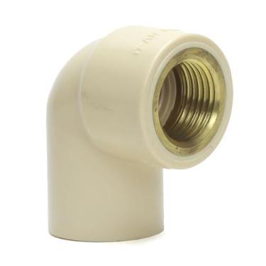 Imagem de Joelho Transição Fêmea 3/4 X 1/2 Cpvc Água Quente Conector Oferta - Vi