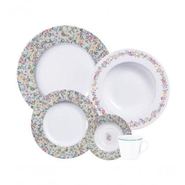 Imagem de Aparelho De Jantar Tramontina Dalina Porcelana Decorada 20 Peças