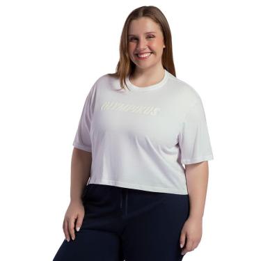 Imagem de Camiseta Box Olympikus Feminina Plus Size G1 Branco-Feminino