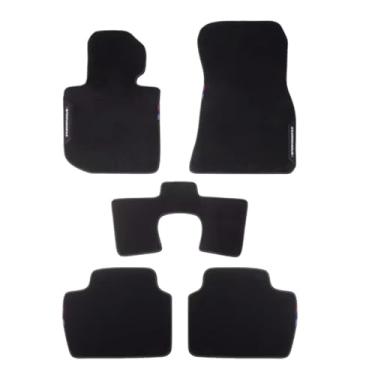 Imagem de Ajuste compatível para BMW novo M2 M3 M4 M5 Z4 I3 I01 I8 I12 série G87 G80 G82 F90 G29 tapete de pé M desempenho pista tecido veludo forro(21-23 M4 G82 G83)