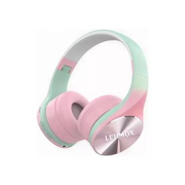Imagem de Fone de ouvido s/ fio bluetooth graves extras lehmox lef-1060 verde/ro
