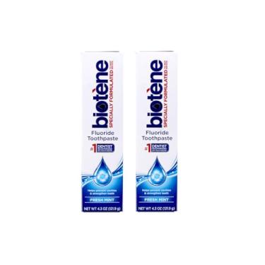 Imagem de Biotene Pasta de dente de flúor Gentle Formula, Fresh Mint 122 g (pacote com 2)