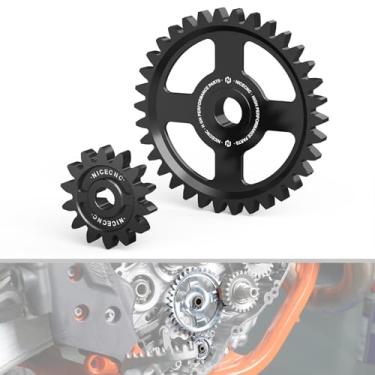 Imagem de NICECNC Engrenagem intermediária da bomba de óleo do motor da motocicleta preta compatível com KTM 250 350 SX-F XC-F 2016-2022 250 350 EXC-F EXC XCF-W 2017-2022, compatível com Husqvarna 250350 FC FX