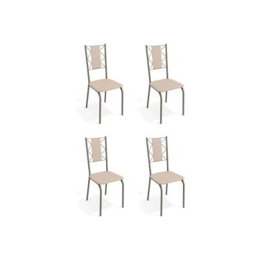 Imagem de Kit 4 Cadeiras Lisboa 4c076 4 Un Níquel Courano Nude
