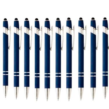 Imagem de Kit Com 40 Caneta Esferografica Touch Personalizada A Laser (Azul)