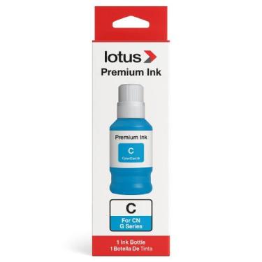 Imagem de Refil Tinta Corante Canon Gi-10 G6010 G6011 GM2010 70mL Ciano Compatív