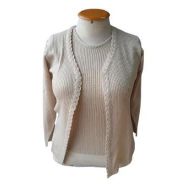 Imagem de Tween-set Feminino 2 Peças Plus Size Tricot Premium Lindo-Feminino