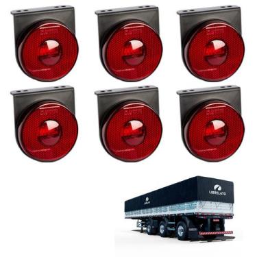 Imagem de 6 Lanterna Lateral Librelato LED Rubi 85mm c/ Suporte - Fio - DW Compo