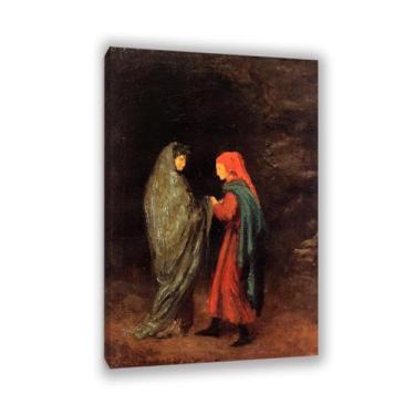 Imagem de SDYJ6GSW Edgar Degas Impressões Dante e Virgílio na Entrada do Inferno Giclee Impressão de arte de parede Impressionismo Pôster Vintage Edgar Degas Decoração de parede 75 x 50 cm (76.2x50.8 cm) sem