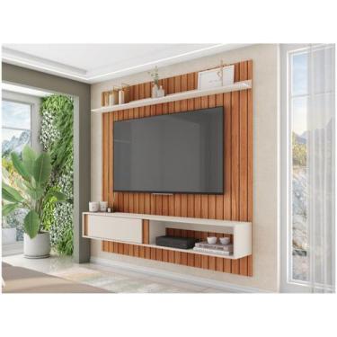Imagem de Painel para TV até 65" Caemmun Boreal 1.8, Freijó e Off White