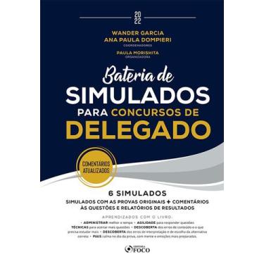Imagem de Livro - Bateria de Simulados para Concursos de Delegado - 1ª ED - 2022