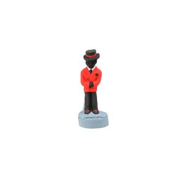 Imagem de Escultura Zé Pelintra preto e vermelho 10 cm resina - Lua Mística - 10