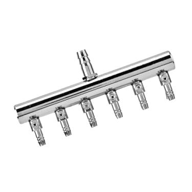 Imagem de Divisor de ar de aquário válvula de controle de ar de peixe aço inoxidável distribuidor de oxigênio para aquário acessórios de bomba de ar de peixe