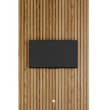 Imagem de Painel Devin Modular 140x250 Suspenso Ripado Tv 75 Polegada (Freijó)