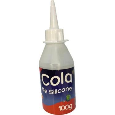 Imagem de Cola de Silicone Líquida Cristal 100G para Artesanato - Caixa com 6 Un