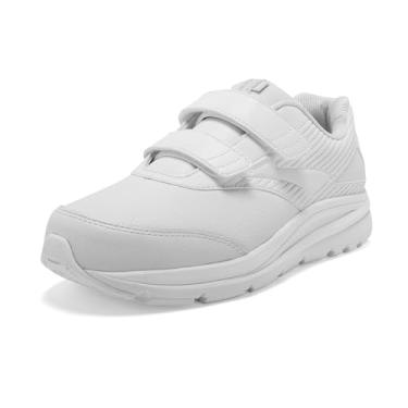 Imagem de Tênis de caminhada feminino Brooks Addiction Walker V-Strap 2 – Extra largo, White/White, 7 X-Wide