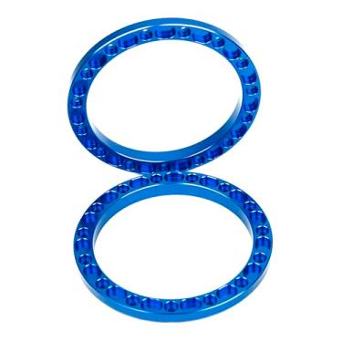 Imagem de BeaxTurbo Racing Upgrade Parts CNC Aluminum Outer beadlock Ring for LOSI Super Baja Rey 2.0 1/6 Wheel (Blue)