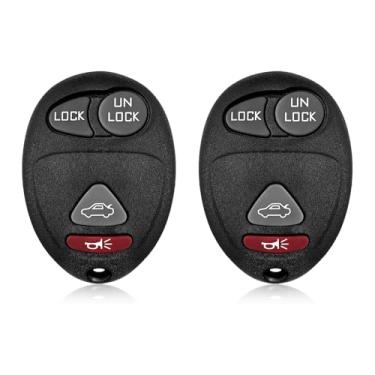 Imagem de Controle remoto de entrada sem chave L2C0007T 315MHz Substituição de 4 botões para Buick Century Regal Rendezvous Oldsmobile Pontiac 2001-2007 - Pacote com 2