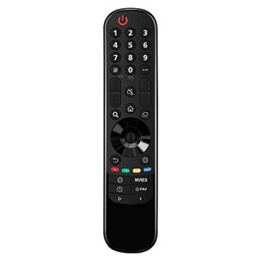 Imagem de ECONTROLLY MR21GA Controle remoto de substituição IR adequado para filmes LG Smart TV QNED 90 91 95 97 99 Series 75QNED90UPA 75QNED99UPA 86QNED90UPA 86QNED99UPA (sem voz e mágica)
