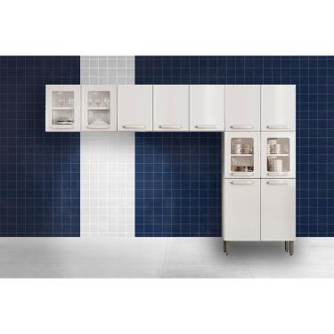 Imagem de Cozinha Completa Evidence 3 Peças (2Aéreos+1Paneleiro) CPT55 Branco - Bertolini