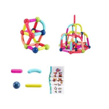 Imagem de Blocos De Construção De Varinha Magnética Infantil Presente De Brinque
