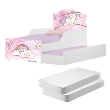 Imagem de Mini Cama Infantil Com AuxiliarCom Colchões