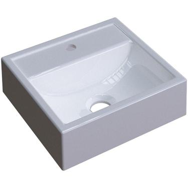 Imagem de Cuba De Apoio Quadrada C01 Para Banheiro Q32W Branco