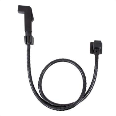 Imagem de Ducha Higiênica Quadrada c/Registro Metal Black Matte