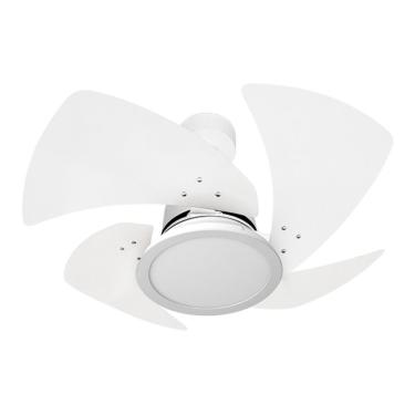 Imagem de Ventilador De Teto Venti-Delta Branco Com 4 Pás Branco De Mdf 84Cm De Diâmetro 110V Led Luz 3000K