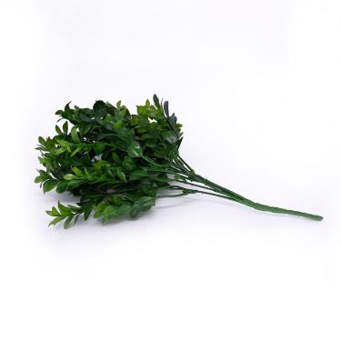 Imagem de Folhagem Buxo Verde Com Powder Plástico 13x33 Cm - D'rossi
