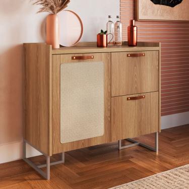 Imagem de Buffet Itapoá 1 Porta 90cm Olmo