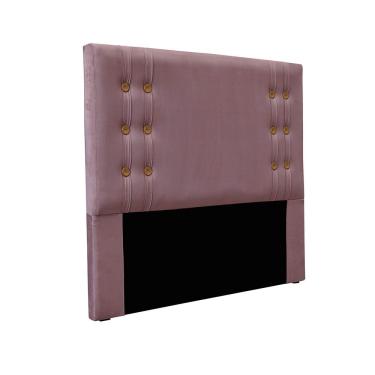 Imagem de Cabeceira e Recamier Gênova para Cama Box Solteiro 140cm Estrutura Madeira Maciça Suede...
