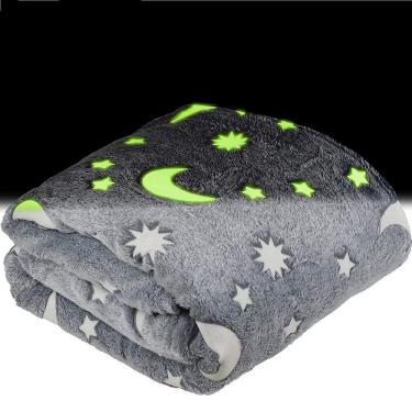 Imagem de Manta Cobertor Infantil Mágico Brilha No Escuro (verificar Cores Disponíveis)