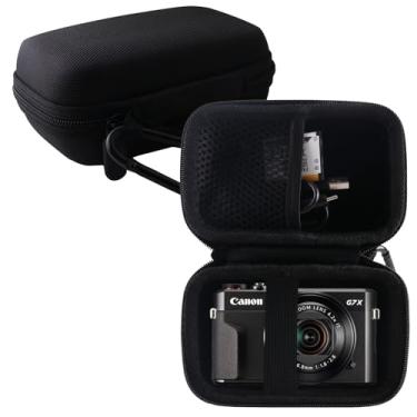 Imagem de WERJIA Estojo Rígido Para Transporte Câmera Digital Canon Powershot G7X Mark Iii/G7X Ii/G7 X, Acomoda Cabo Usb E Baterias Extras (Estojo De Armazenamento, Preto)