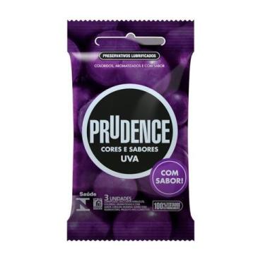 Imagem de Preservativo Prudence Cores e Sabores Uva 3 unidades