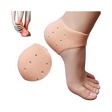 Imagem de KIT 3 Par Protetor Para Calcanhar Silicone Gel Macio Conforto para Mulher e Homem Meia Palmilha Ortopédica Silicone - DM SHOPP